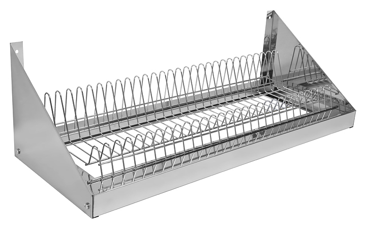 Полка косынка для тарелок из нержавеющей стали