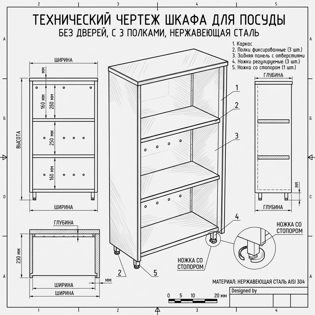 Шкафы из нержавеющей стали
