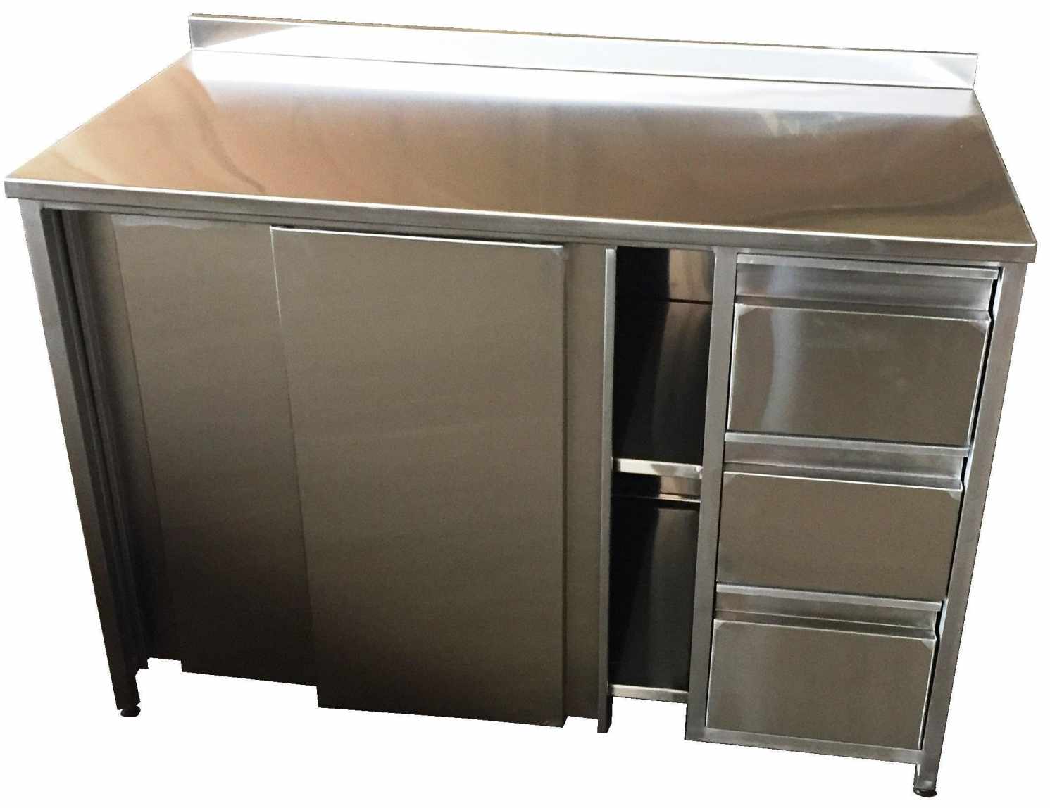 Стол кухонный с двумя дверцами и с двумя ящиками